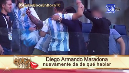 Diego Armando Maradona nuevamente da de qué hablar