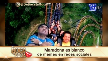 Maradona es blanco de memes en redes sociales