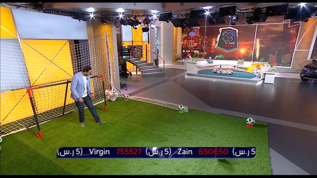 تحدي ركلات الجزاء بين مصطفى الآغا والفنان باسم ياخور