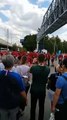 Suasana jelang pertandingan penyisihan grup Piala Dunia 2018 antara Prancis dan Denmark di Luzhniki Stadium, Moskow, Selasa (26/6/2018).