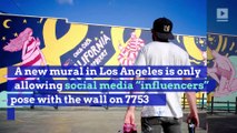 There's a Social Media Influencer Only Mural