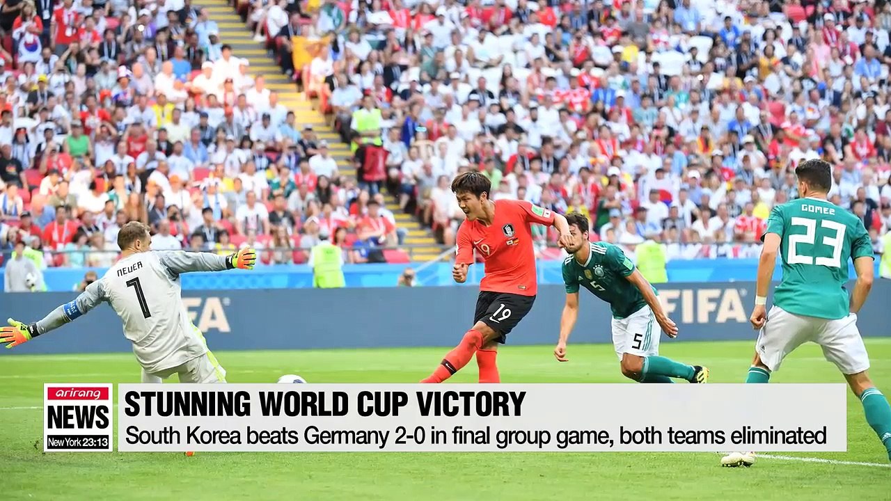 South Korea upsets Germany in final group stage match, but both sides eliminated