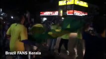 Kerala Brazil fans from India celebrating Brazil victory