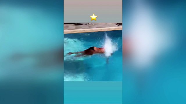 Hülya Avşar'ın havuz keyfi