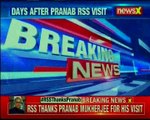 RSS lauds Pranab's opinion about 'One India'; thanks Pranab Mukherjee for his visit