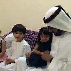 محمد بن راشد يزور الطفلة الإماراتية التي أبهرت الجميع