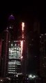 فيديو: شاهدوا حريقاً في برج الشعلة بمارينا دبي