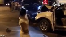 فيديو: امرأة ترقص على جثة رجل دهسته بسيارتها!