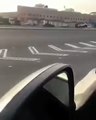 بالفيديو طيران محرك سيارة من مكانه بعد حادث تفحيط شنيع في الرياض