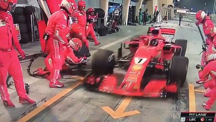 بالفيديو كيمي رايكونين يسحق قدم أحد أفراد طاقم فريق فيراري