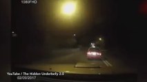 فيديو شبح يهاجم سيارة ويجبرها على الاصطدام بشجرة