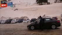 فيديو انهيار ثلجي في القوقاز يدمر أكثر من 10 سيارات!