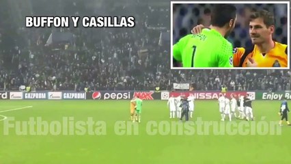 فيديو: عناق حار بين بوفون وكاسياس عقب مباراتهما