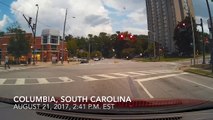 فيديو هكذا يبدو المنظر عندما تقود سيارتك خلال كسوف الشمس الكلي