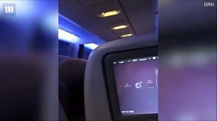 متسول على طائرة