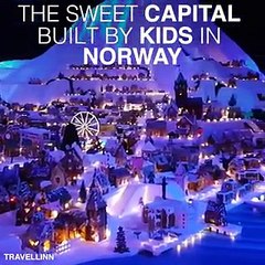 بالفيديو والصور أكبر مدينة خبز زنجبيل في العالم في النرويج