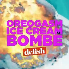 طريقة تحضير قبة آيس  كريم أوريو  المحشوة بالشوكولاته والكراميل