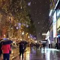 فيديو مشهد رائع لتساقط الثلوج في باريس