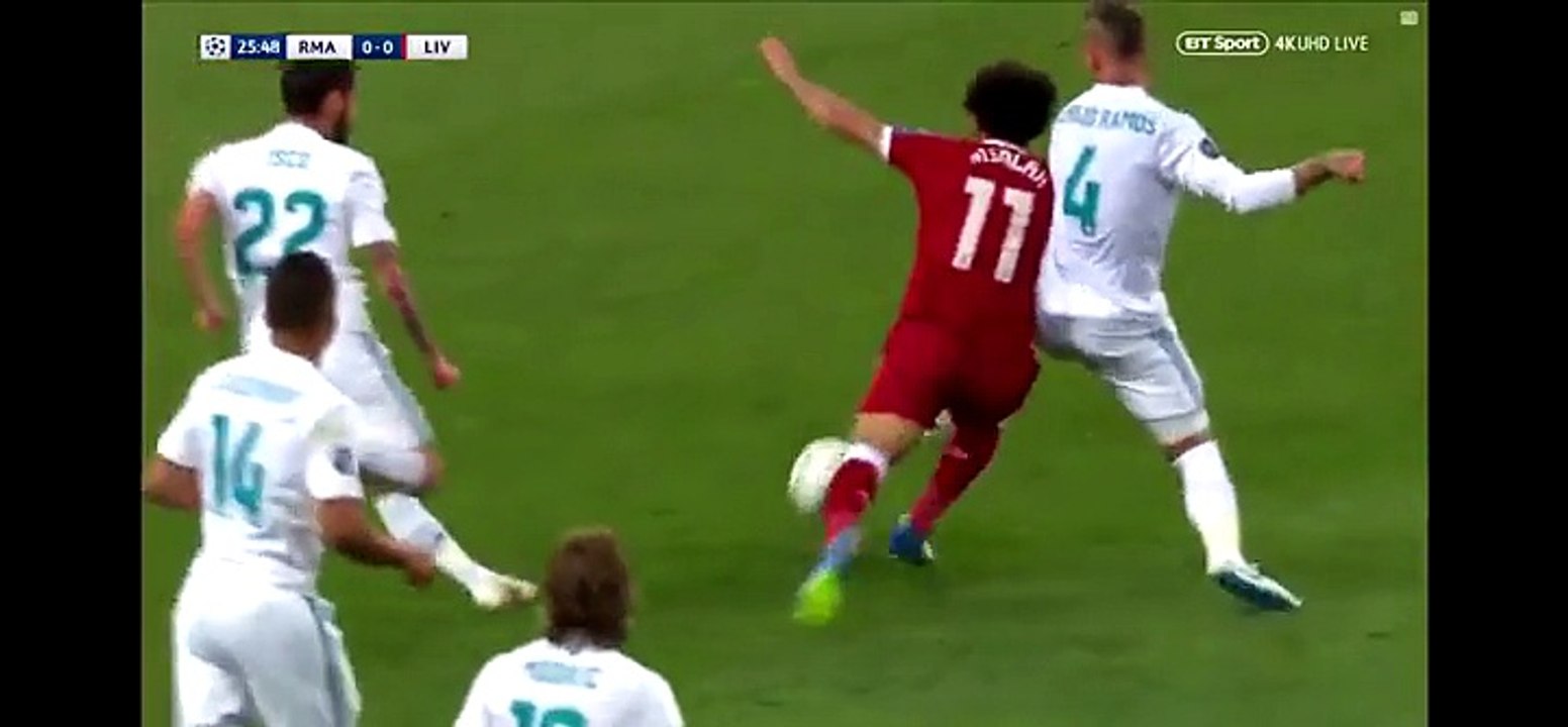 فيديو: شاهد لحظة إصابة محمد صلاح أمام ريال مدري...