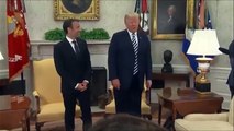 فيديو: ترامب يُحرج الرئيس الفرنسي في مؤتمر صحفي
