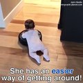 فيديو أسهل طريقة لكي يتجول الطفل داخل أرجاء المنزل بأمان