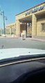 حمار يدخل ويخرج من بوابة البلدية في السعودية دون ملاحظة أحد