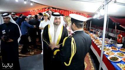 حفل استقبال على متن السفينة المصرية «شلاتين» بميناء سلمان