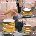 فيديو طريقة صنع كعكة كوز الآيس كريم من قطع كيك وعجينة السكر