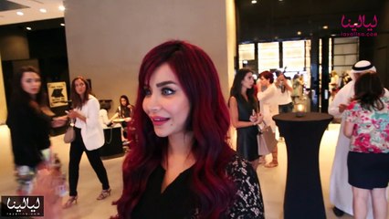 لجين عمران تخبر ليالينا لماذا صبغت شعرها باللون الأحمر