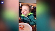 فيديو: شاهد ماذا فعل هذا الطفل كي يتمكن من تناول وجبته المفضلة!