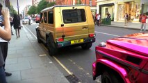 فيديو سيارات ذهبية تكتسح شوارع لندن أغلبها بلوحات عربية