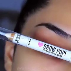 الطريقة الصحيحة لرسم الحواجب بالفيديو