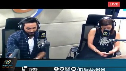 فيديو تامر حسني ينفعل على زوجته بسمة بوسيل وهكذا تدارك الموقف سريعاً!