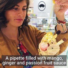 فيديو آيس كريم سيلفريدجز المصنوعة من الذهب والألماس بقيمة 99 دولار