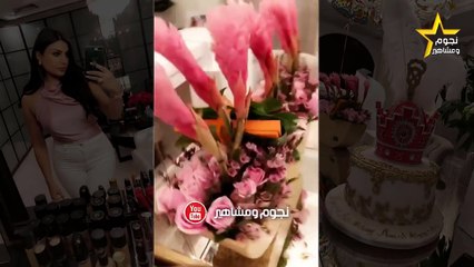 شاهد اطلالة رائعة لأمل العوضي في عيد ميلادها