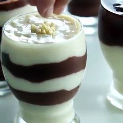 بالفيديو طريقة عمل بودينغ الفانيلا والشوكولاتة