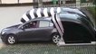 فيديو لفكرة جراج متطور يحمي السيارات من السرقة