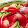 فيديو رائع يعلمك فن الرسم على البطيخ خلال دقيقة