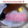 بالفيديو كيفية صنع رولات الآيس كريم من الفواكه