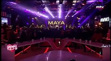 فيديو مايا دياب تغني باللغة الفرنسية باحترافية عالية وإحساس رائع