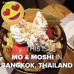 شاهدوا بالفيديو كيف يقدم مطعم Mo & Moshi الآيس كريم