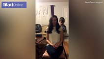 سمحت لإبنها بأن يصفف شعرها على سبيل المزاح فكانت هذه النتيجة.. فيديو