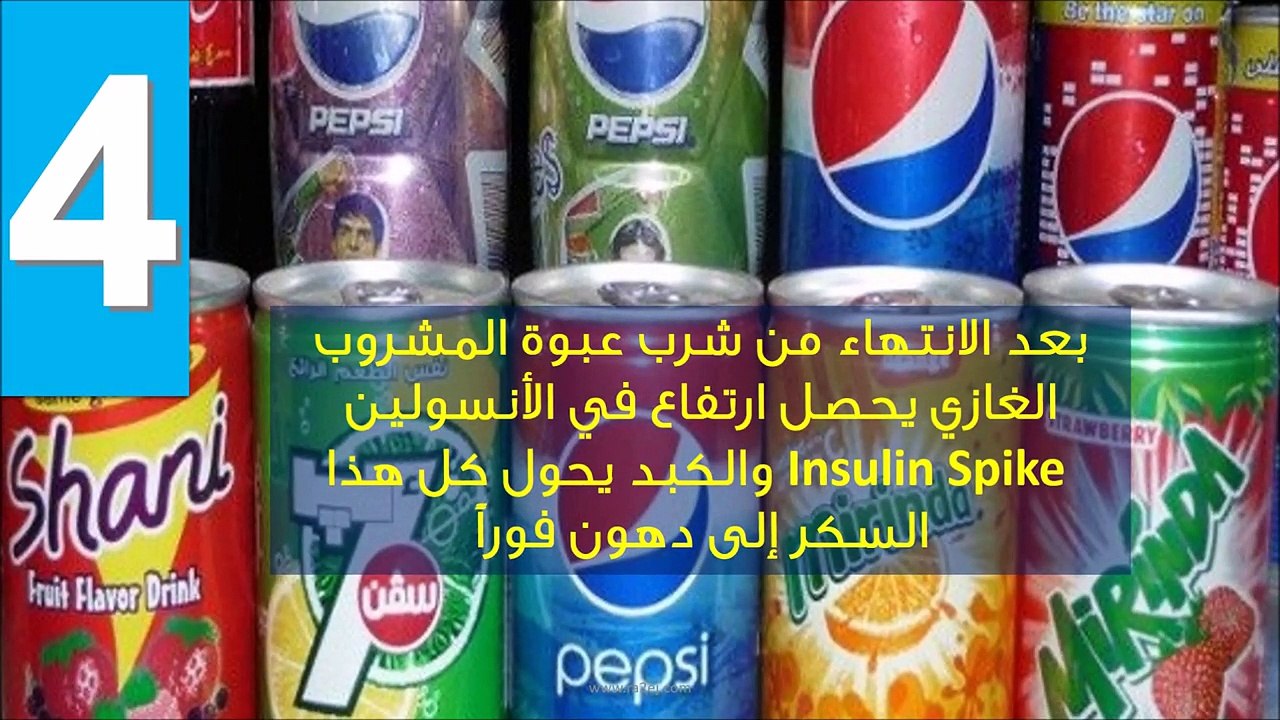 فيديو 10 أسباب تجعلك تبتعد عن المشروبات الغازية...