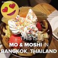 شاهدوا كيف يقدم مطعم mo and moshi الايس كريم