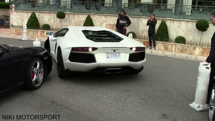 فيديو حادث لمبرجيني افنتادور في موناكو سببه لا يصدق!