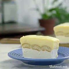 فيديو طريقة تحضير كيكة الكاسترد الباردة