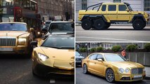 فيديو سيارات رجل عربي ثري تبهر الناس في لندن
