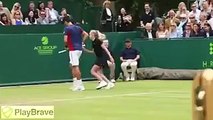 فيديو طريف: نوفاك دجوكوفيتش أسطورة التنس يقلد طريقة ممارسة النساء لها