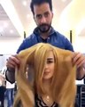 بالفيديو: طريقة غريبة لتغير لون الشعر بالشكولاتة نوتيلا والقشطة!