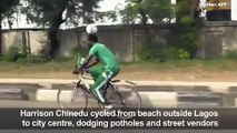 بالفيديو: حارس مرمى نيجيري يدخل موسوعة غينيس بهذا الفعل الجنوني